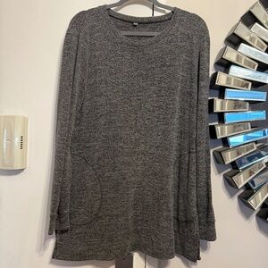 Super Soft Dark Grey Tunic with Pockets Size XL